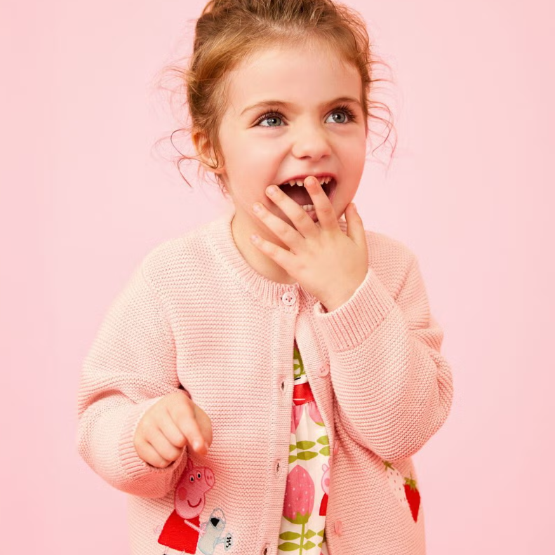 Hanna Andersson：佩奇小猪系列童装春季新款 开衫毛衣$55 连衣裙裤套装$34