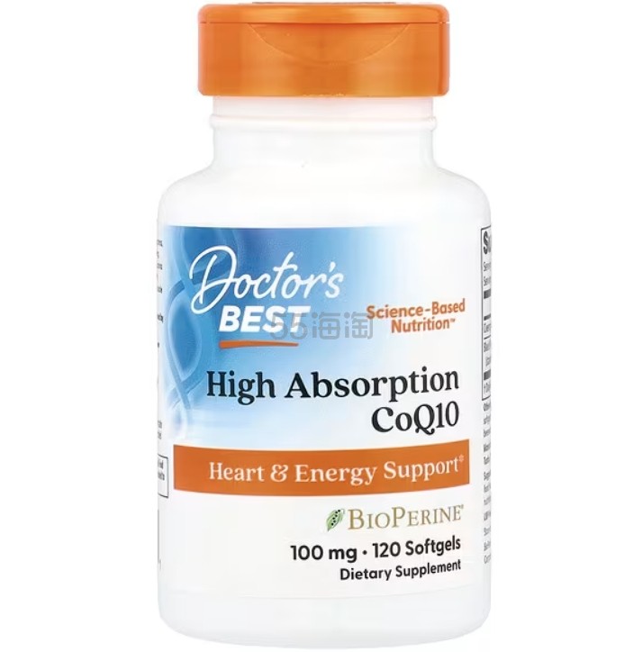 Doctor's Best, 高吸收辅酶 Q10,100 毫克,120 粒软胶囊