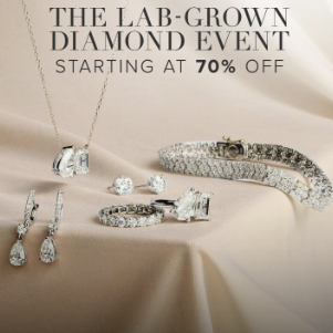 Rue La La：实验室培育钻专场！14K 实验室钻戒$899