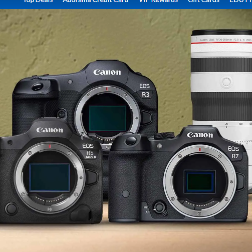 Adorama：Canon 佳能摄影特惠！精选相机、镜头最高直降$1000