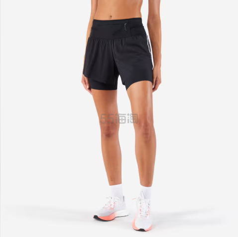 KIPRUN 女士 KIPRUN Run 900 Ultra 二合一长跑及越野短裤