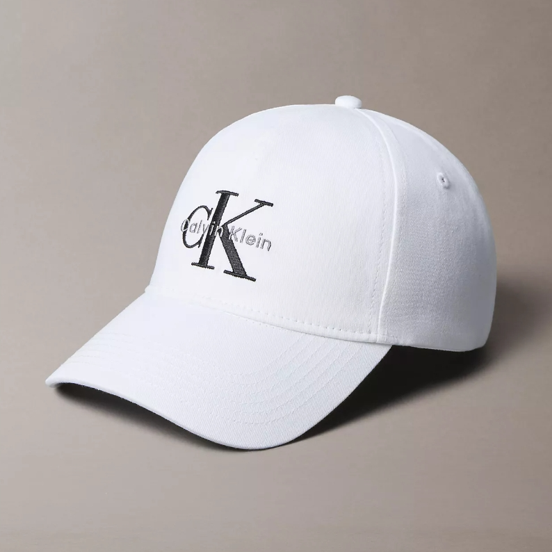 满$100享额外8折！Calvin Klein 经典徽标白色棒球帽
