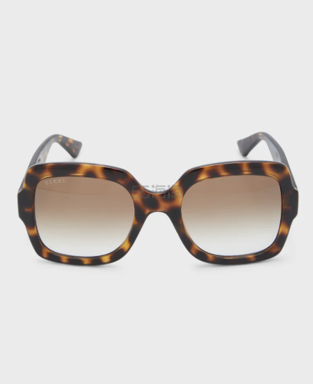 Gucci 渐变色 GG 方框注塑太阳镜