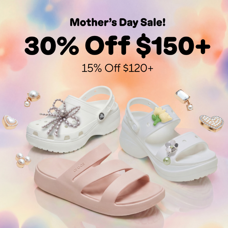 Crocs SG：母亲节大促！全场洞洞鞋、凉鞋热卖