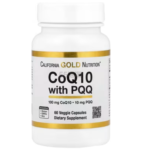 买1送1！California Gold Nutrition, 含 PQQ 辅酶 Q10，60 粒素食胶囊