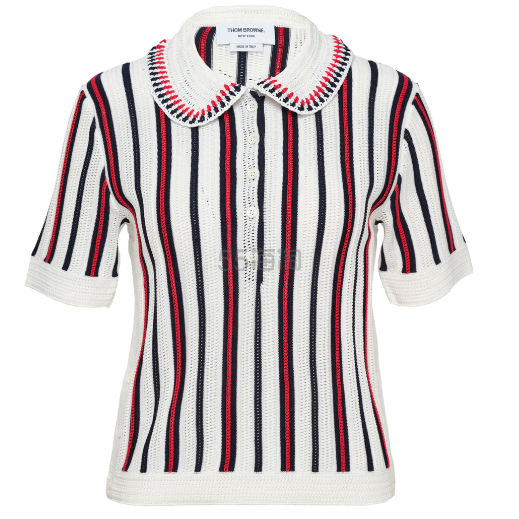 Thom Browne 钩针编织多彩条纹上衣
