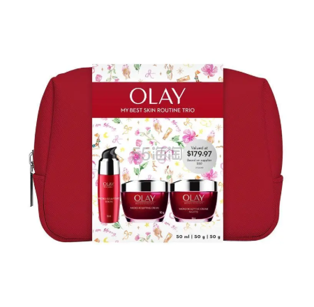 Olay 玉兰油 RG MSC 面霜 50g + 晚霜 50g + 精华液 50ml 礼盒套装