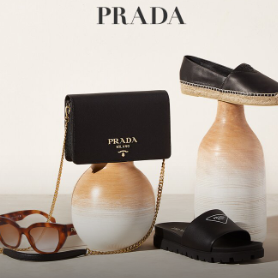 Rue La La：Prada 奢牌专场闪促！PRA09S 太阳镜$199、迷你 Saffiano 腋下包$1899