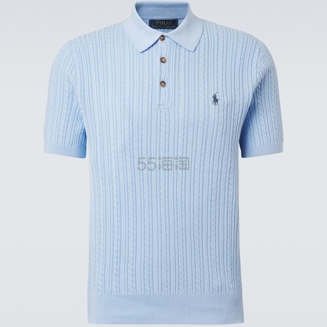 POLO RALPH LAUREN 拉夫劳伦绞花针织棉质Polo衫