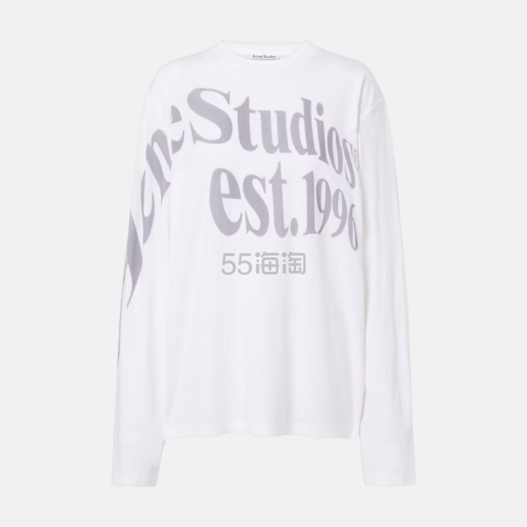 ACNE STUDIOS 复古字母徽标长袖T恤
