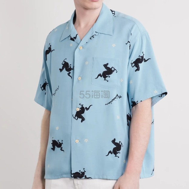 VISVIM 翻领印花梭织衬衫