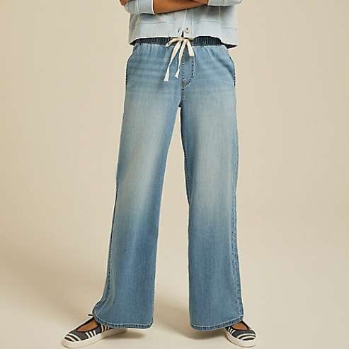 m jeans by maurices™ 柔软高腰阔腿牛仔裤