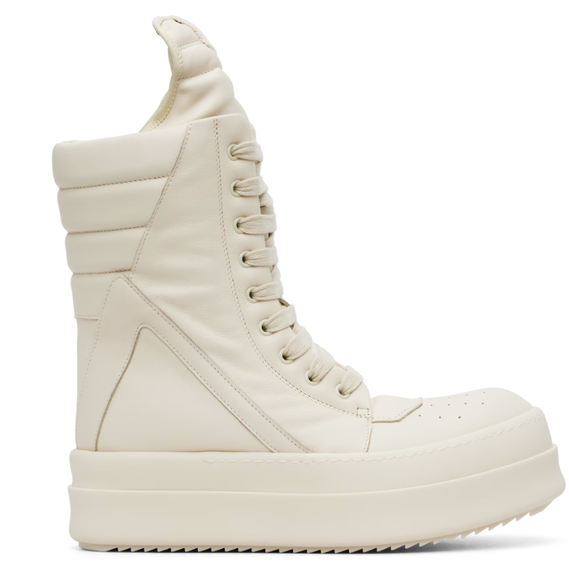 Rick Owens 灰白色 Concordians Megageobaskets 高帮运动鞋