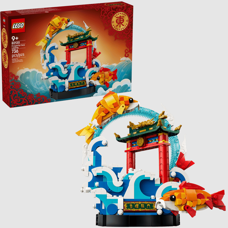 预告！Lego 东方系列 80120 鲤鱼跃龙门