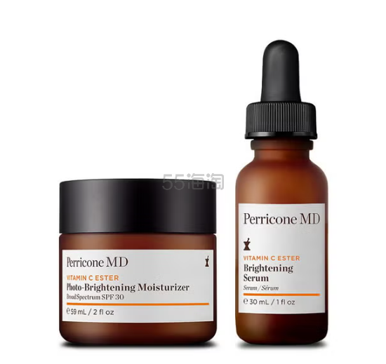 Perricone MD 酯化维C亮肤精华液+广谱防晒保湿霜套装