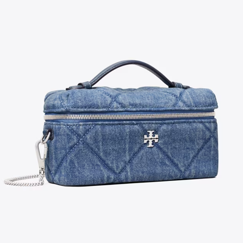 Tory Burch 汤丽柏琦 Kira 牛仔化妆包