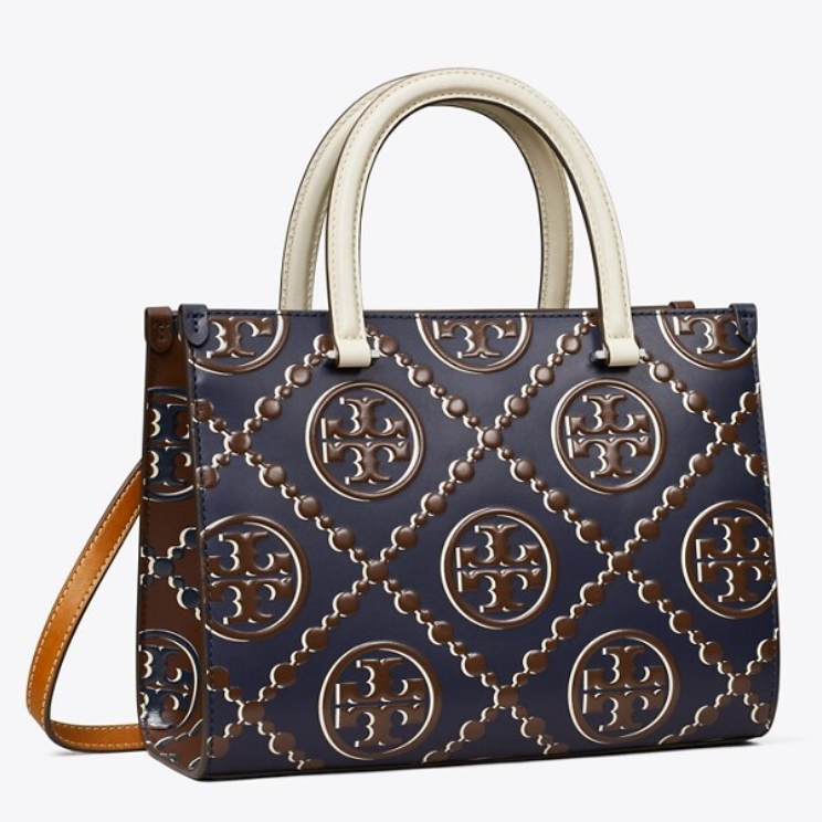 库存紧！Tory Burch 汤丽柏琦 手提压花托特包