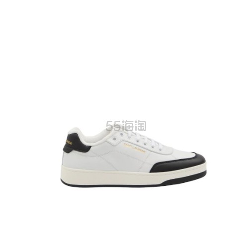 部分尺码好价！SAINT LAURENT 圣罗兰 白色皮革运动鞋
