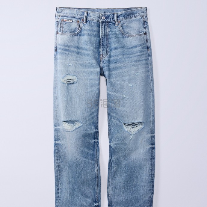 Clavin Klein x Jung Kook 90s 直筒破洞牛仔裤