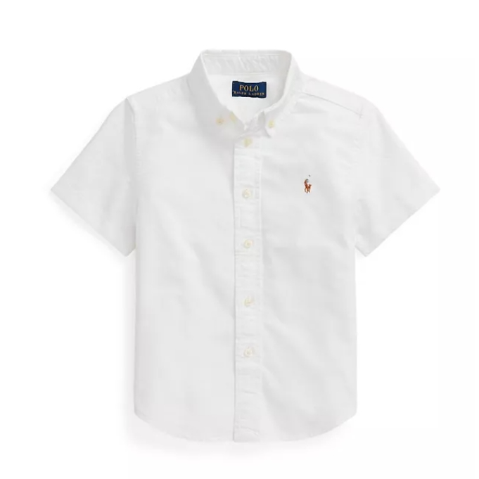Polo Ralph Lauren 拉夫劳伦儿童款牛津短袖衬衫