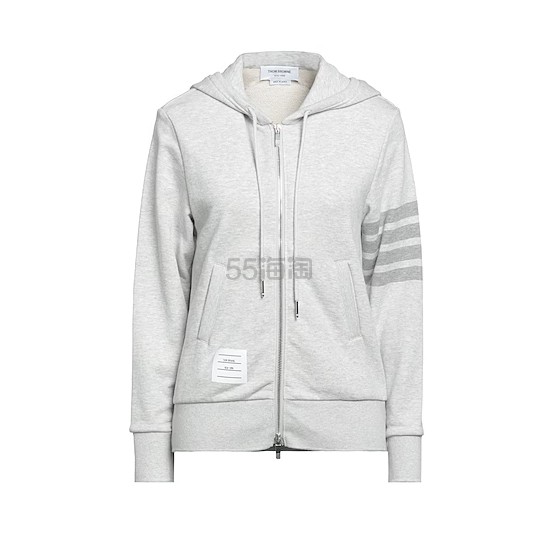 THOM BROWNE 灰色四道杠连帽外套