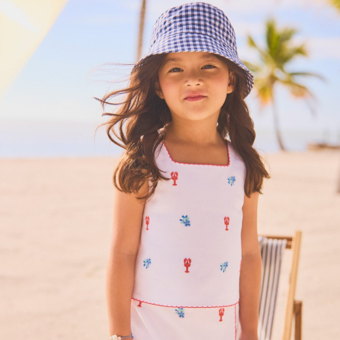 Janie and Jack：夏日童装焕新！刺绣花朵连衣裙$23、Polo 衫$13