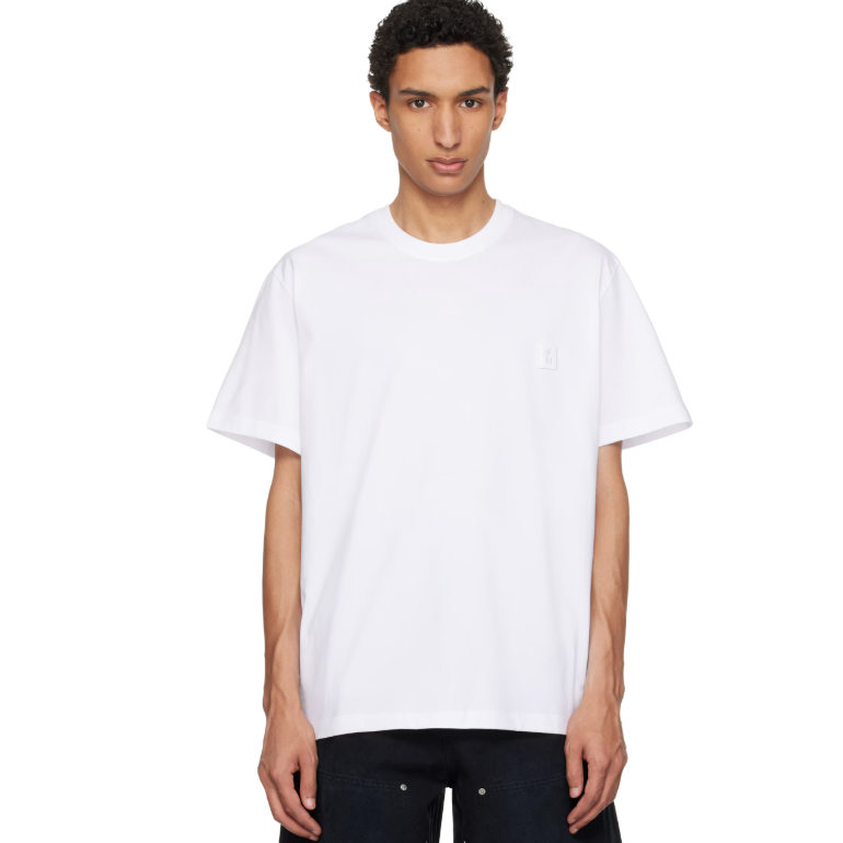 中站含税！WOOYOUNGMI 白色 Cotton Back Logo T 恤