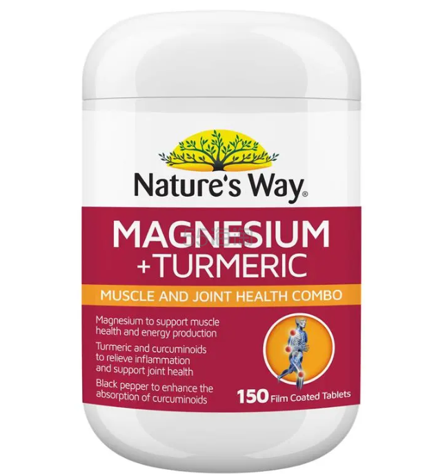 Nature's Way 镁+姜黄片 150片 新配方