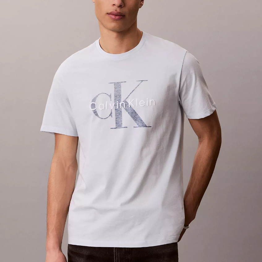订单满$200享额外6折！Calvin Klein 经典字母徽标T恤