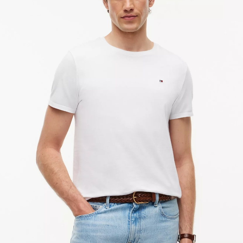 TOMMY HILFIGER 白色基础款T恤