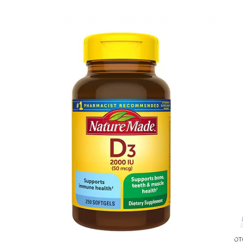 买1送1!Nature Made 维生素 D3 补钙软胶囊