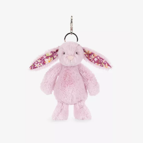 Jellycat 粉色碎花邦尼兔挂件