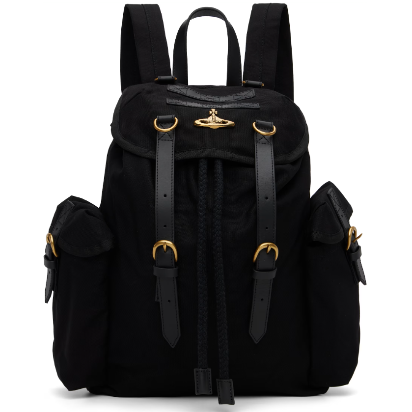 中站含税！Vivienne Westwood 黑色 Highland 双肩包