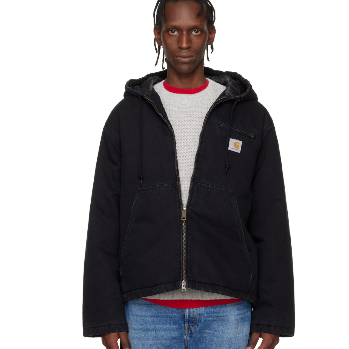 中站含税！Carhartt Work In Progress 黑色 Cleveland 夹克