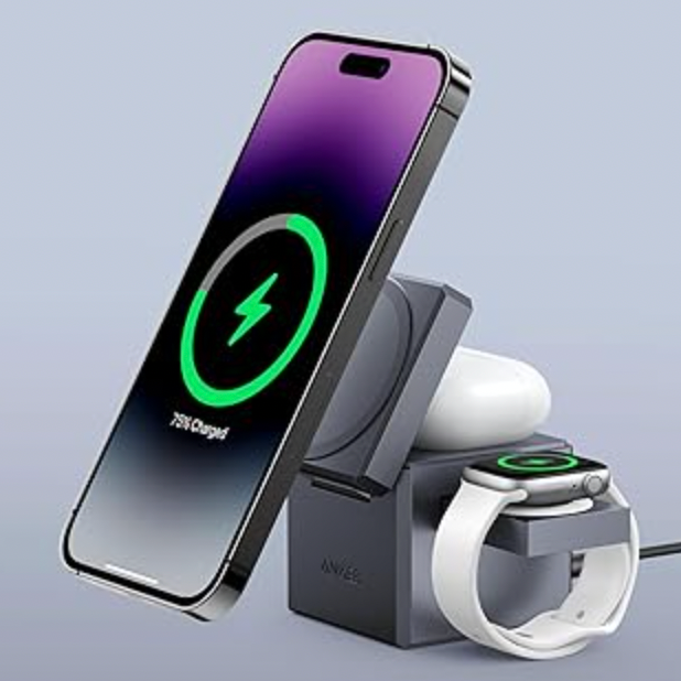 Anker 三合一磁吸充电器