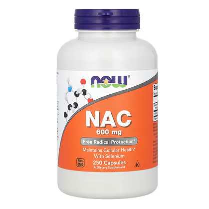 NOW Foods, NAC，600 毫克，250 粒胶囊