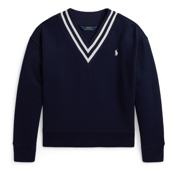 上新！Ralph Lauren 拉夫劳伦大童款V领卫衣