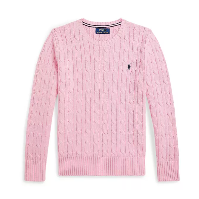 仅S码！Polo Ralph Lauren 拉夫劳伦大童款针织绞花毛衣 多色可选