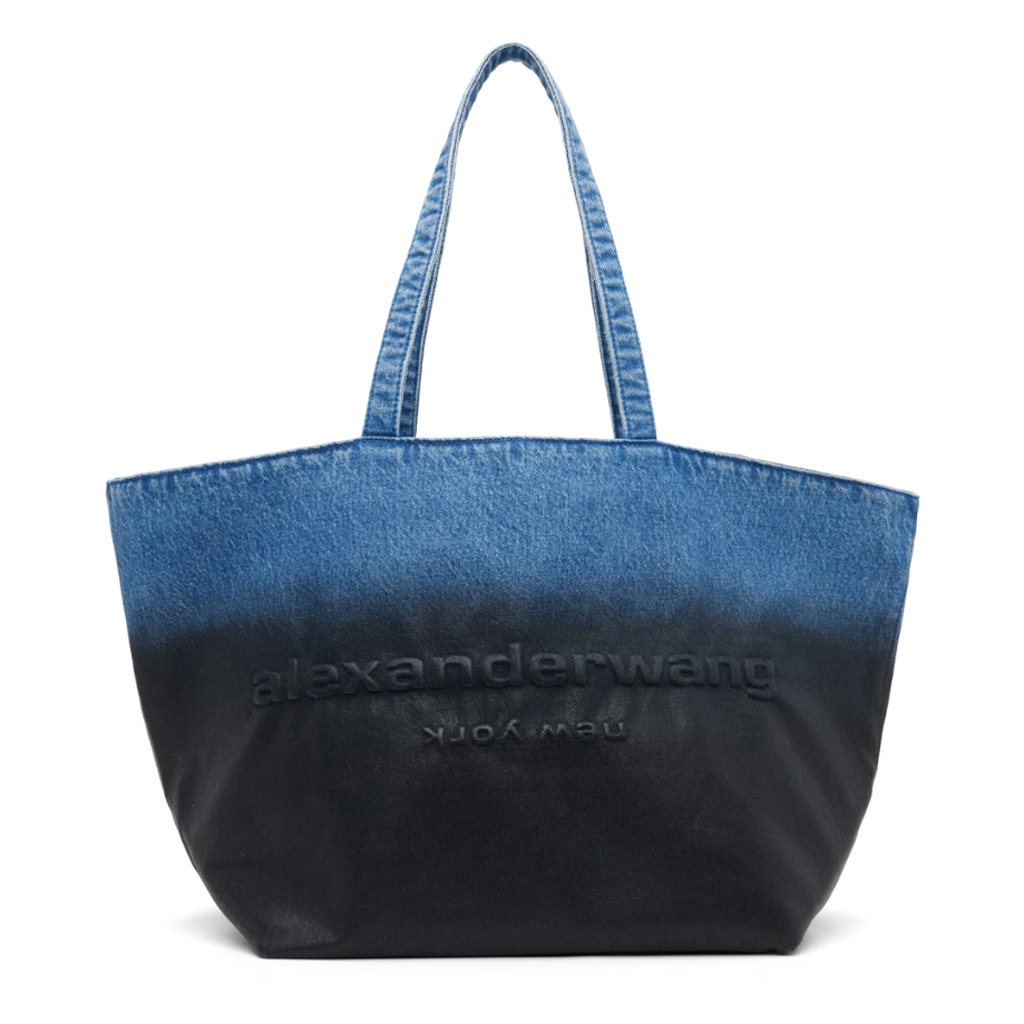Alexander Wang 蓝色大号 Denim Punch 托特包