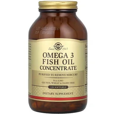 Solgar, Omega-3 鱼油，120 粒软胶囊