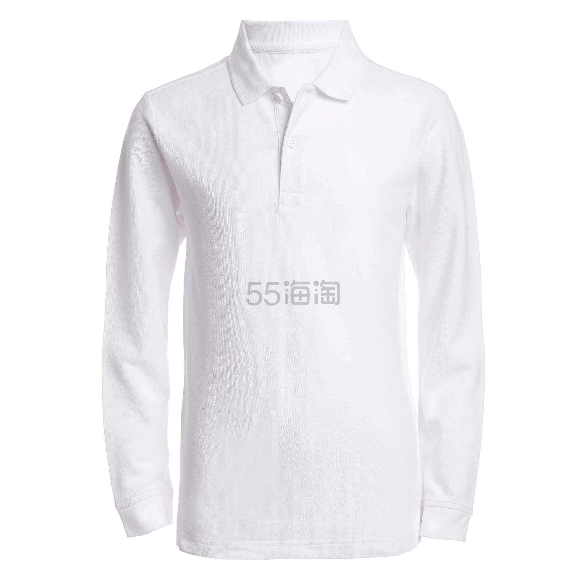 【含税直邮】NAUTICA 大童 男性 polo衫  标准版型 White 尺码14-16 Husky