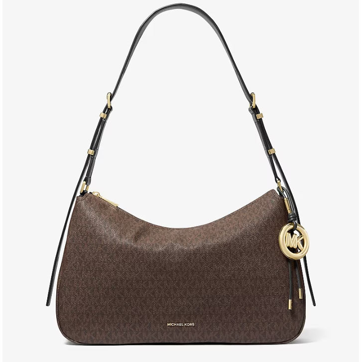 Michael Kors Nolita 中号棕色老花单肩包