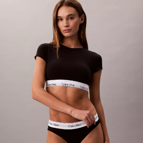 Calvin Klein Icon 系列棉质莫代尔轻薄衬垫T 恤式文胸