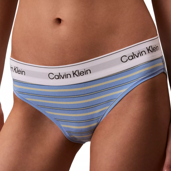 码全！Calvin Klein 女士 Icon 系列棉莫代尔低腰三角内裤