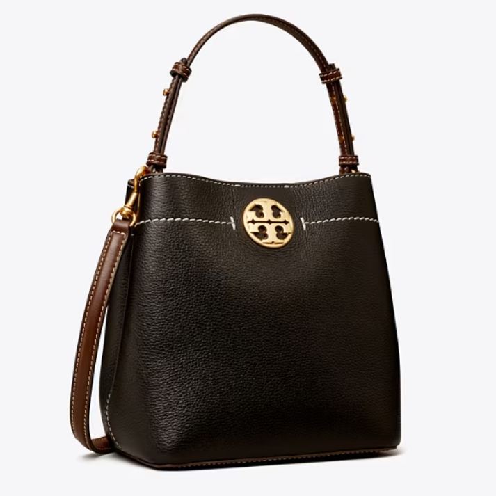 Tory Burch 汤丽柏琦 皮革水桶包