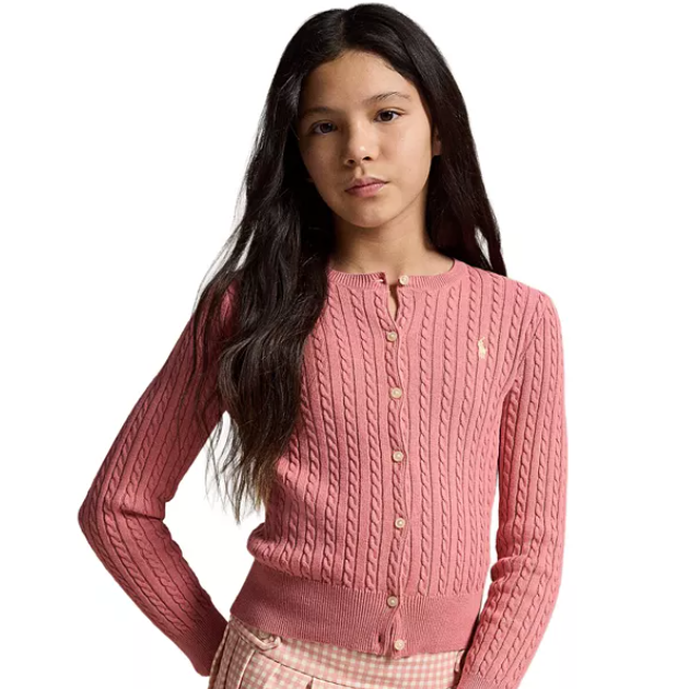 热卖！Polo Ralph Lauren 拉夫劳伦大童款针织绞花开衫 3色