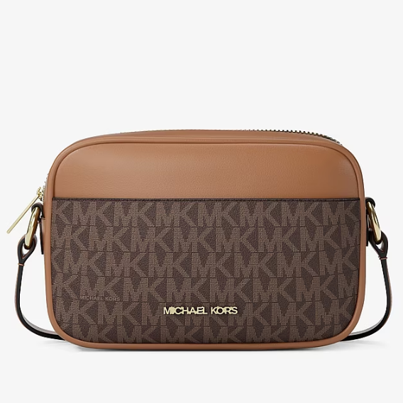 Michael Kors 小号棕色老花相机包