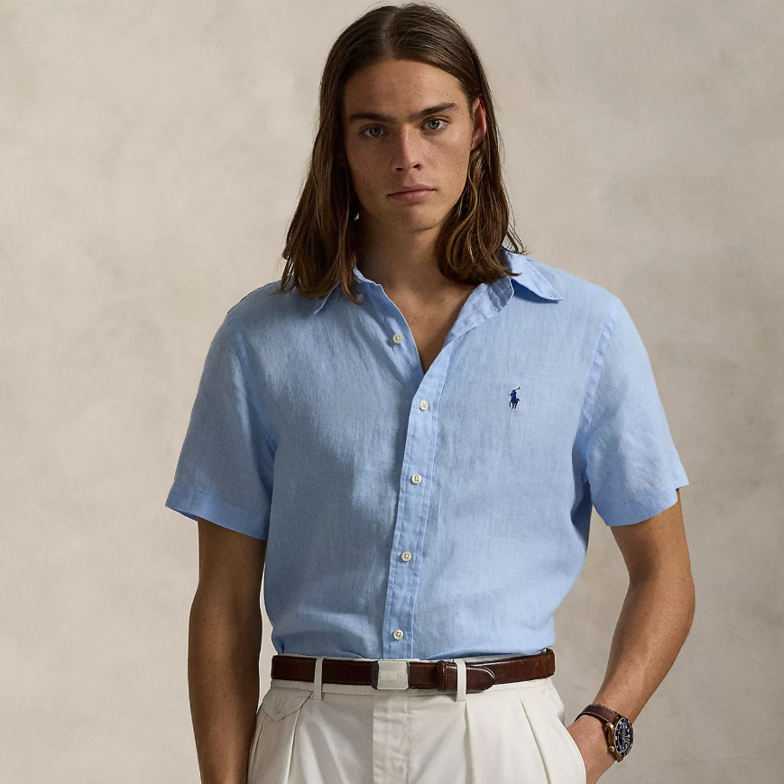 Polo Ralph Lauren 拉夫劳伦亚麻短袖衬衫 多色可选