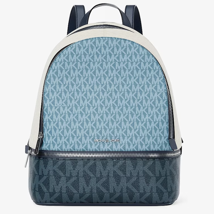 Michael Kors Rhea 中号拼色老花双肩包