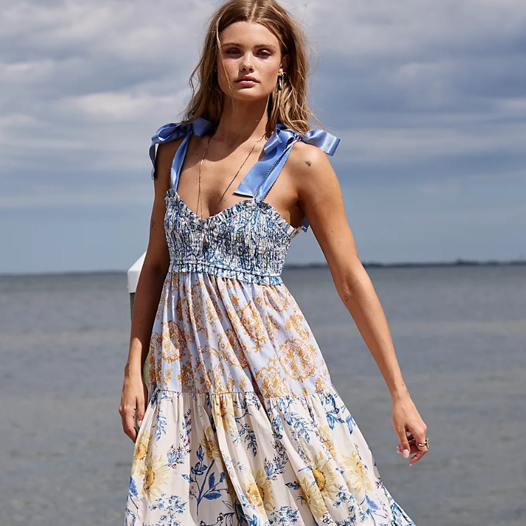 Free People：夏日裙装上新热卖！Bluebell Maxi 长裙$168